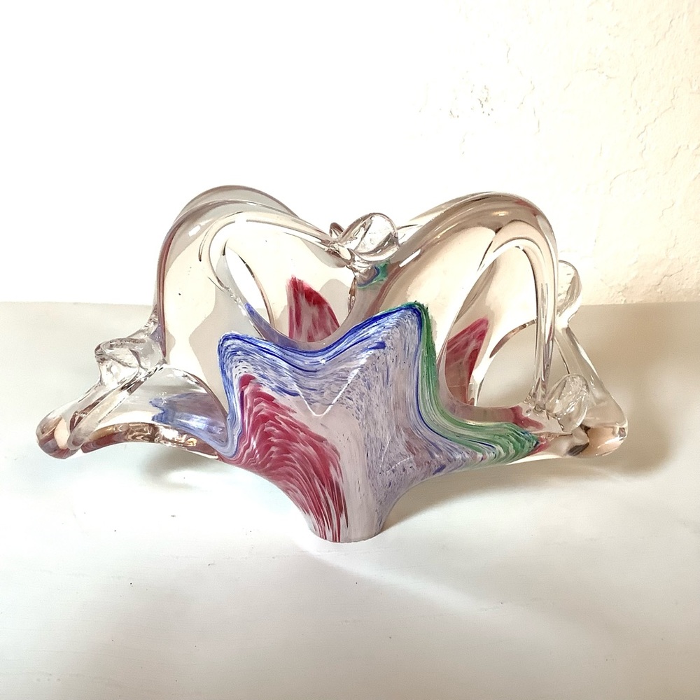 Murano Glass Style Basket